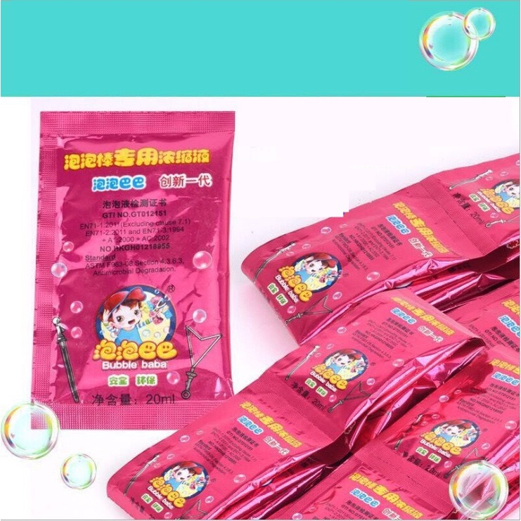 Túi Nước Xà Bông  dùng pha bong bóng cho que thổi, máy phun, bong bóng ra nhiều