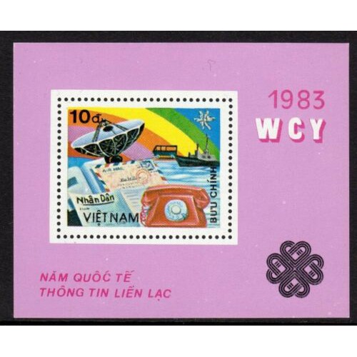 Tem sưu tập MS 466 Block Tem Việt Nam Năm Quốc tế Thông tin Liên lạc 1983 (bộ 2)