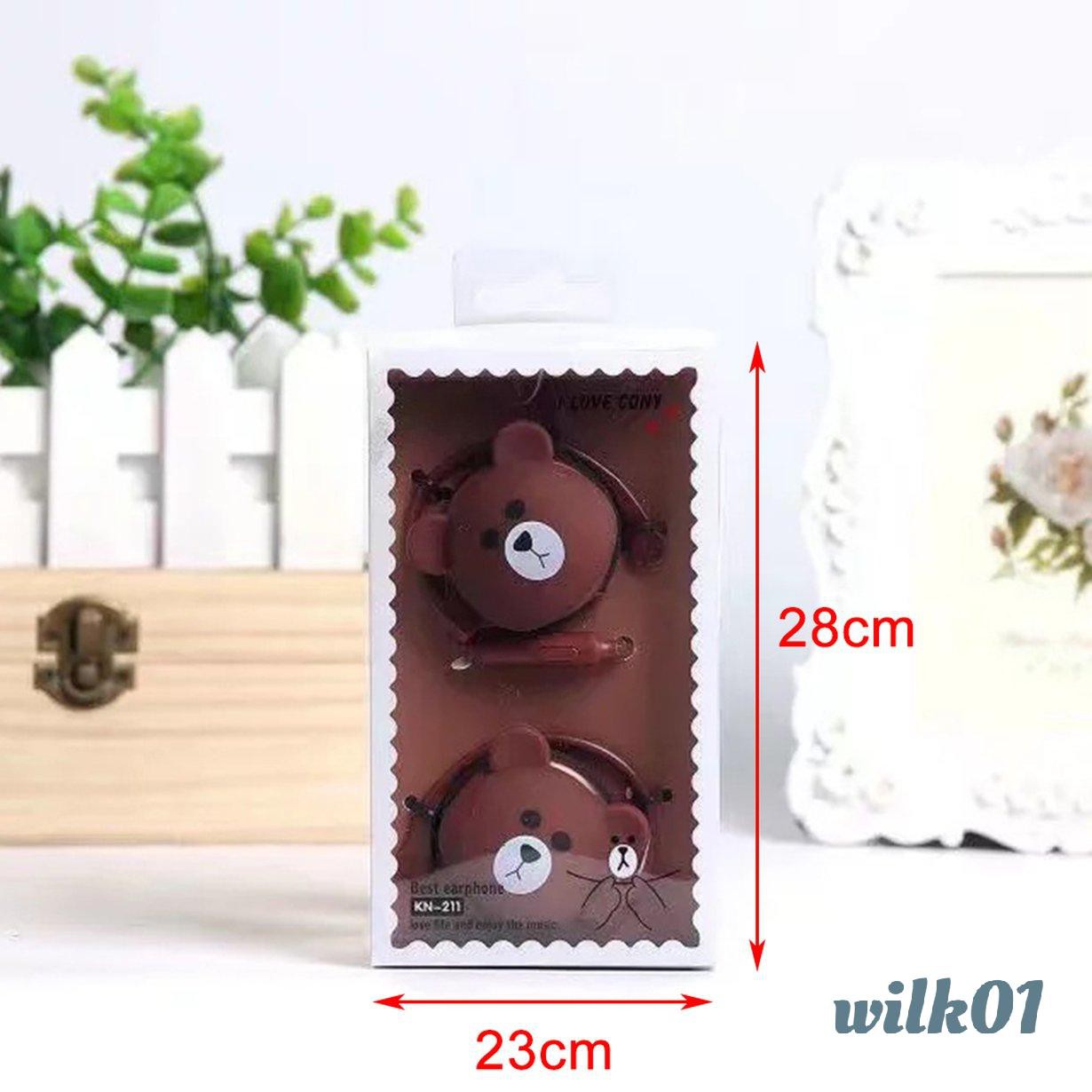 Tai Nghe Nhét Tai 3.5mm Họa Tiết Hoạt Hình Cho Điện Thoại Wilk01 | BigBuy360 - bigbuy360.vn