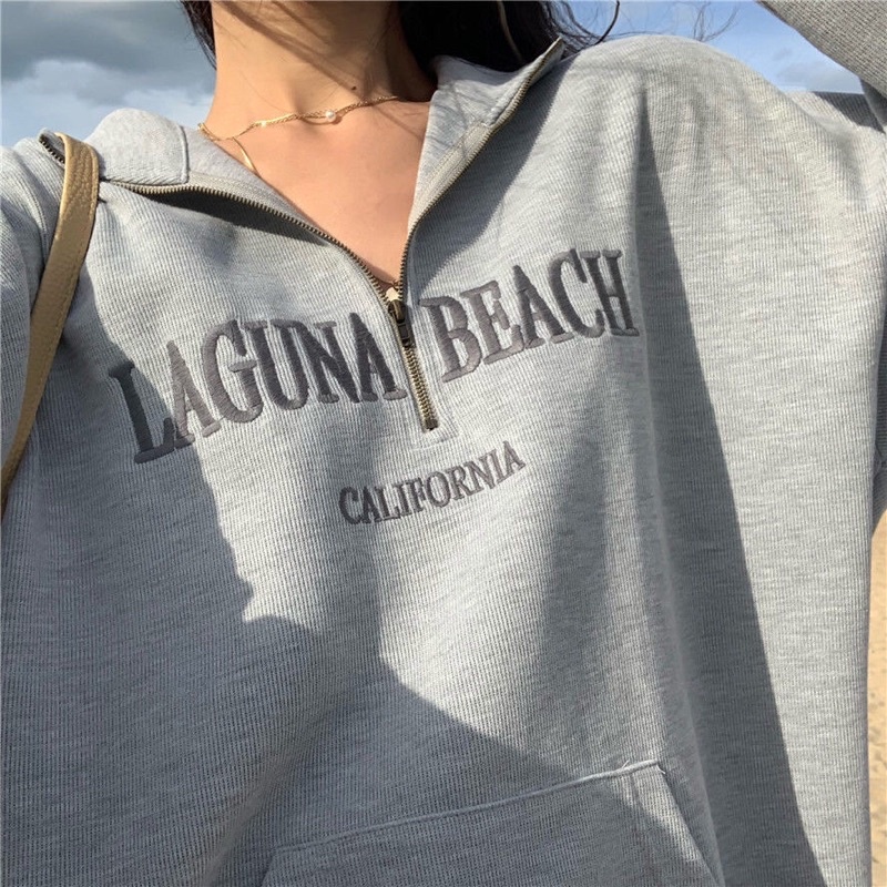 Áo nỉ polo dài tay Laguna Beach