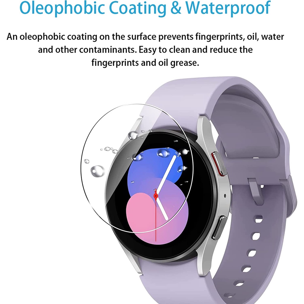 Set 3 Kính Cường Lực Bảo Vệ Màn Hình Đồng Hồ Thông Minh Samsung Galaxy Watch5 40mm 44mm