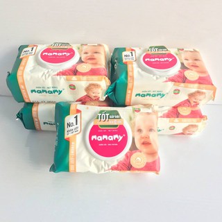 Khăn Ướt Mamamy Không Mùi Có Nắp (80 Tờ)