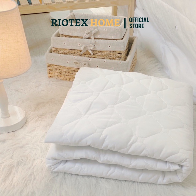Chăn  Cotton Chần Bông RIOTEX Cao Cấp Trắng Trơn - Trắng Sọc  Cho Khách Sạn, Nhà Nghỉ..