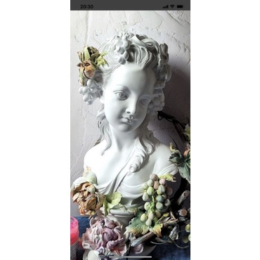 Tượng thạch cao cô gái Pháp cao 40cm