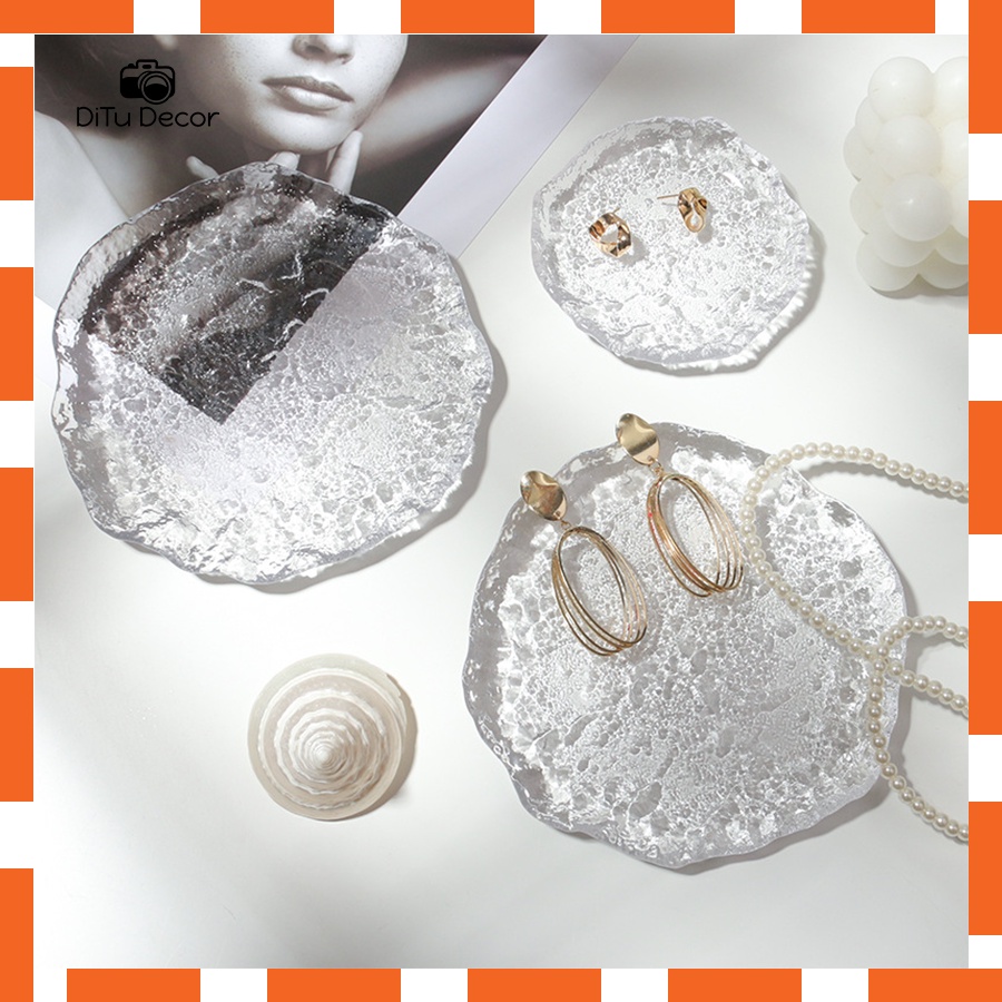 Đĩa thủy tinh chụp ảnh, tấm kính trang trí chụp hình - Ditu Decor