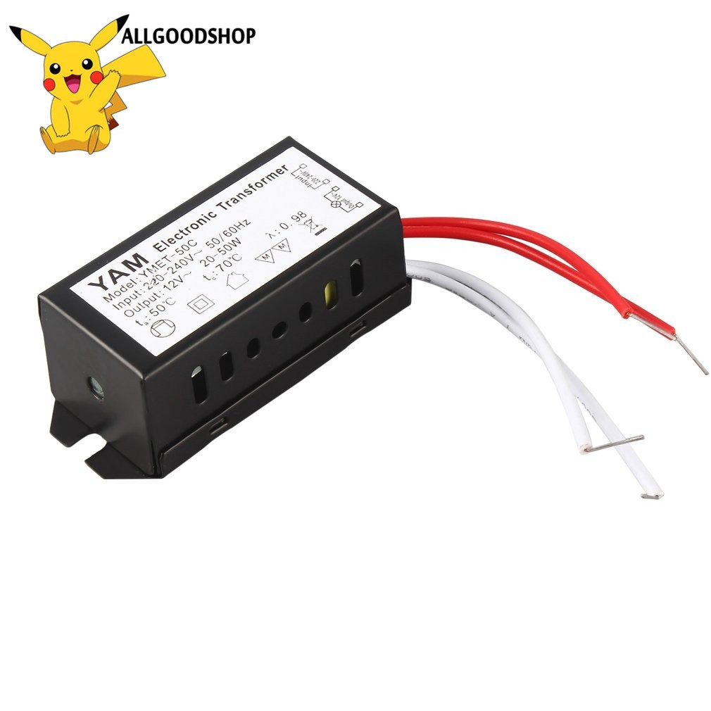 Biến áp điện tử đèn LED từ AC 220V sang 12V chuyên dụng cho đèn 20-50W