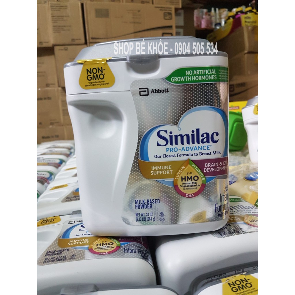 HTN86 {Đủ Bill} Sữa SIMILAC PRO ADVANCE HMO - 658gr: Hàng nội địa Mỹ