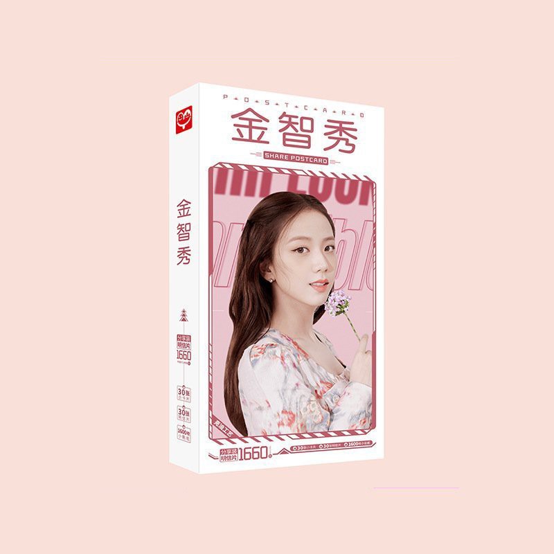 (UP) Hộp ảnh postcard in hình JISOO BLACKPINK in hình idol