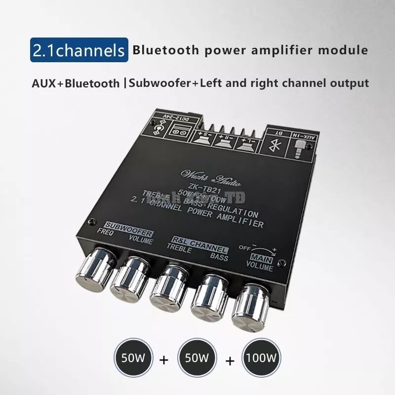 Mạch khuếch đại 2.1 Bluetooth ZK-TB21