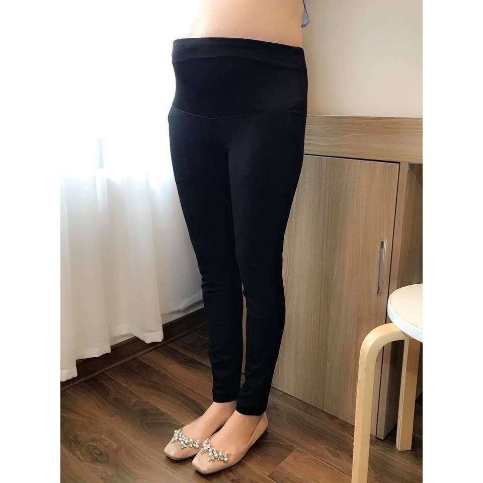 Quần legging thun dài công sở cho bà bầu(có đắp bụng)