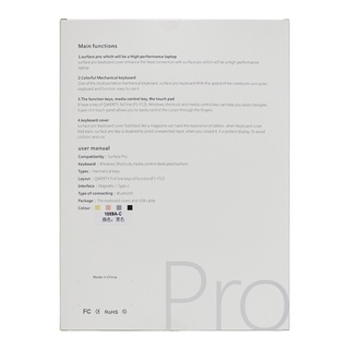 Bàn phím bluetooth 3.0 không dây siêu mỏng cho Microsoft- Surface Pro 3/4/5/6/7 Tablet PC
