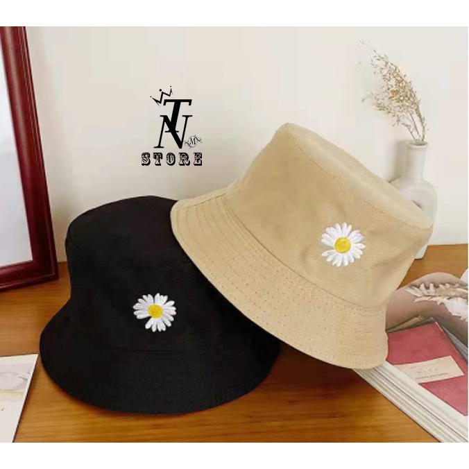 Nón bucket vành cụp GENZ trơn nhiều màu phong cách Ulzzang Unisex