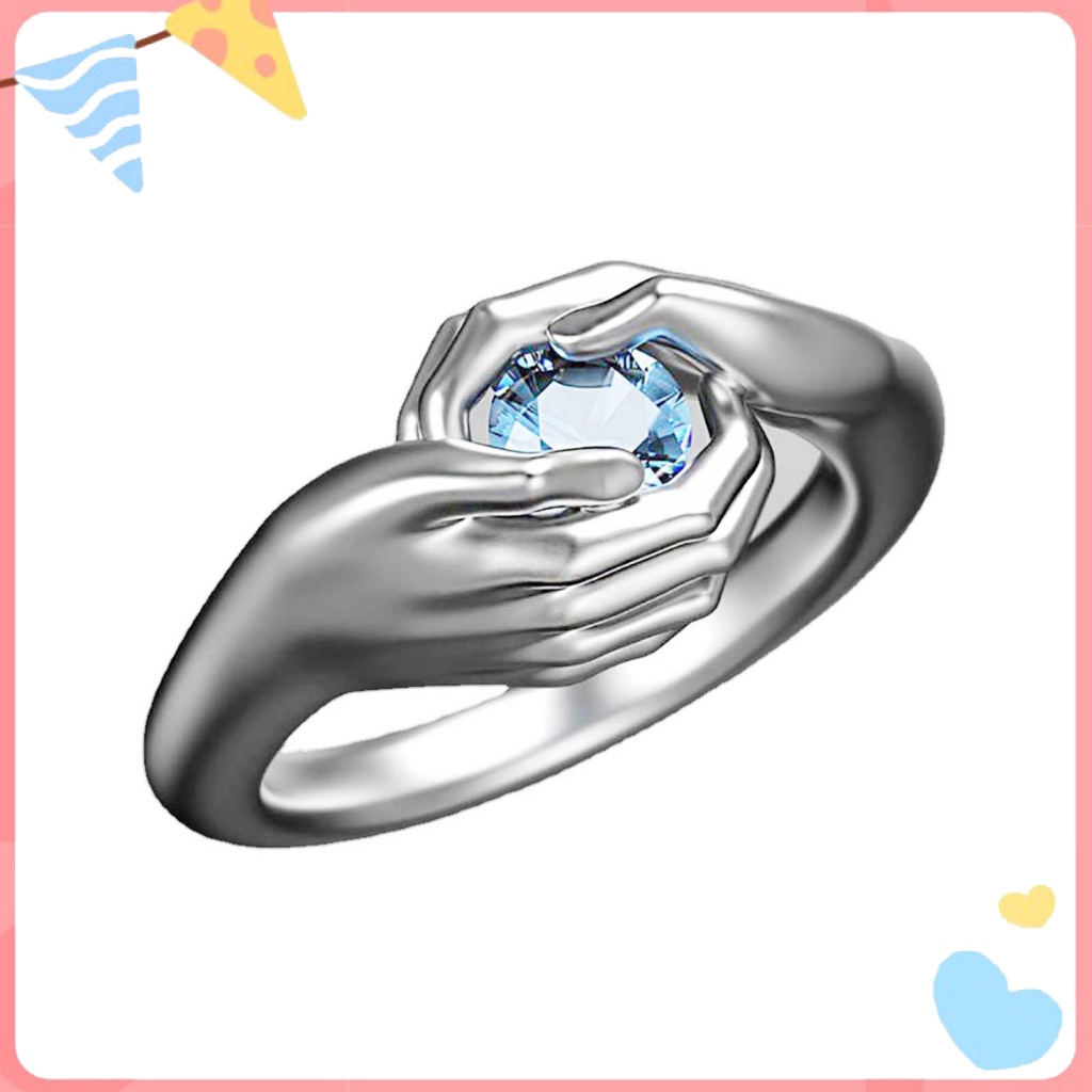 Nhẫn Đính Đá Zircon Thiết Kế Tinh Tế Thời Trang