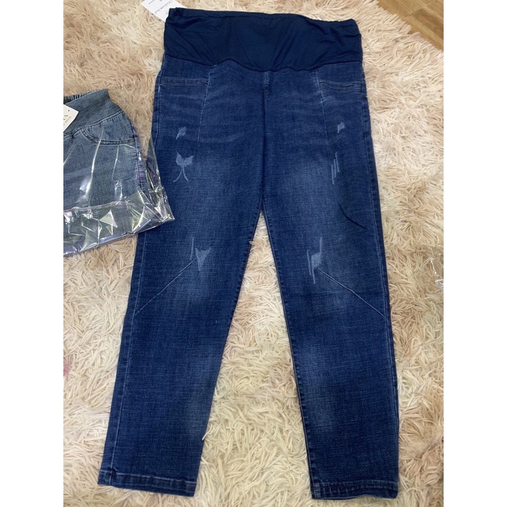 Quần Bầu Công Sở Cạp Chéo. Quần Jean Bầu Thời Trang Loại 1 Mềm, Co Giãn Size Từ 38 Đến Dưới 72kg HN0135 Mama Store99