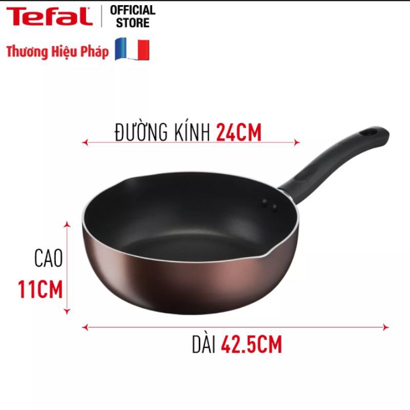 Chảo chiên sâu lòng chống dính đáy từ 24cm Tefal Day By Day G14364