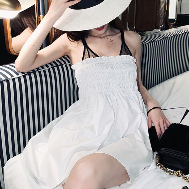 Đầm Cúp Ngực Màu Trơn Thời Trang Nữ Tính | BigBuy360 - bigbuy360.vn