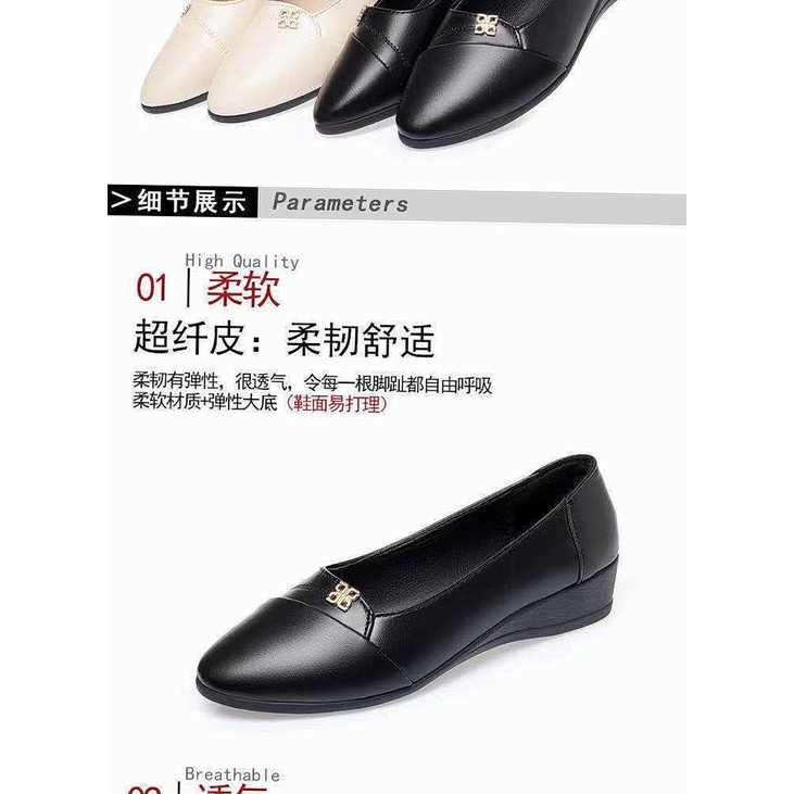 Giày búp bê đế mềm thời trang cho phụ nữ trung niên