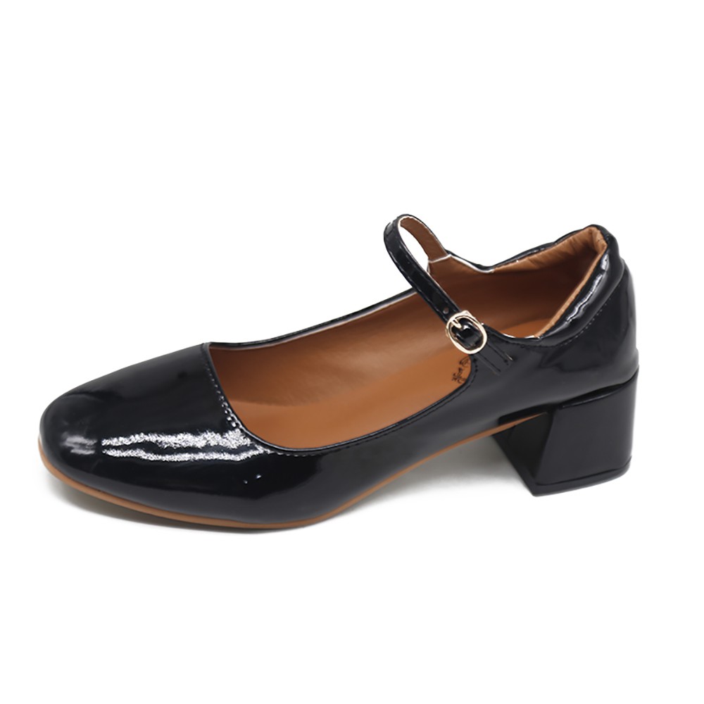 Giày Búp Bê Mũi Vuông Phối Khóa Thời Trang Mùa Thu 2020 | BigBuy360 - bigbuy360.vn