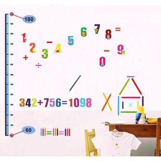 Decal Dán Tường Học Đếm Số