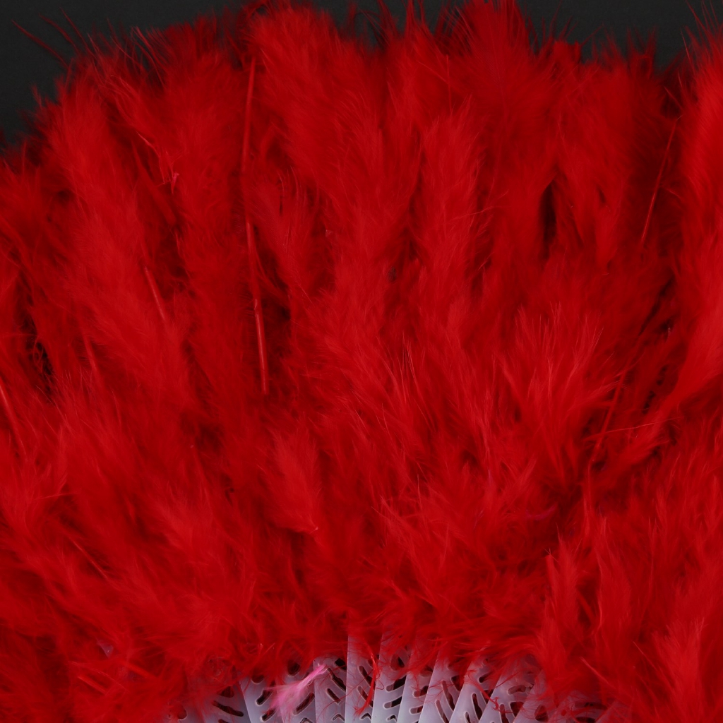 Quạt Lông Vũ 1920 Màu Đỏ Cho Hóa Trang