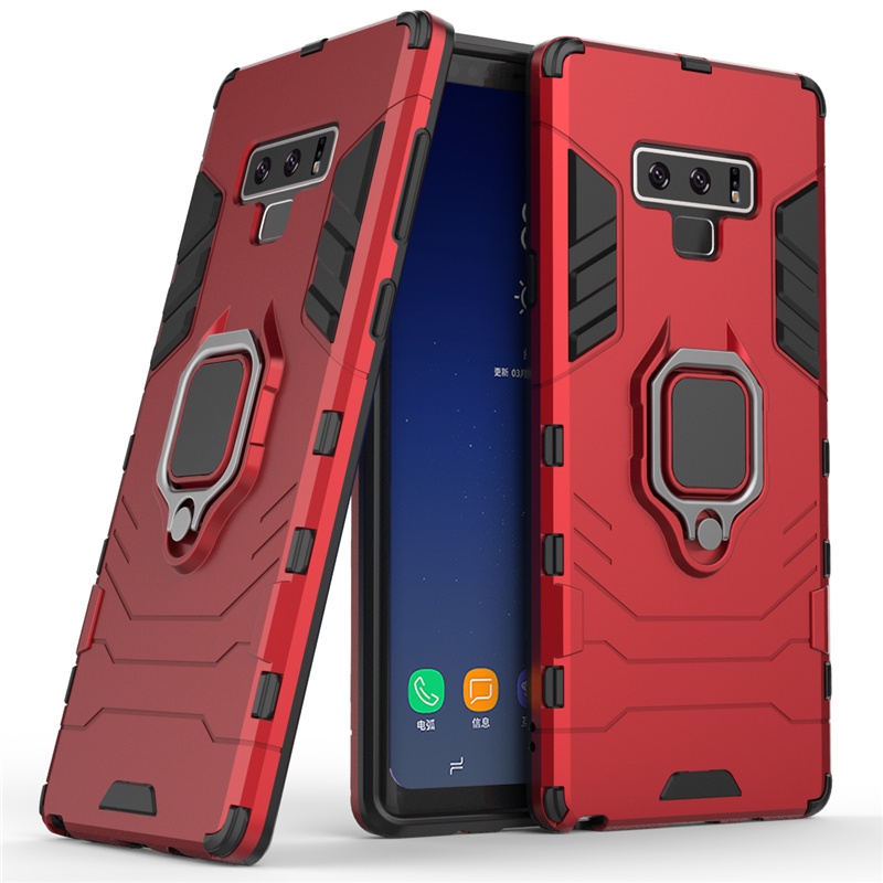 Ốp Điện Thoại Kiểu Giáp Iron Man Kèm Giá Đỡ Nhẫn Từ Tính Cho Samsung Galaxy S8 S9 S10 Plus Note 9 10 Plus S10e S10 5G S10 Lite