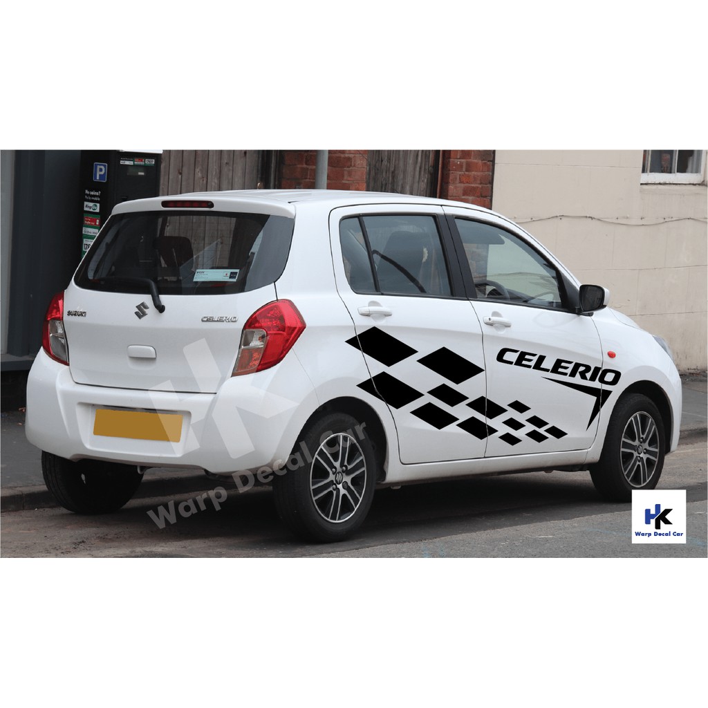 Tem xe Celerio -phong cách thể thao - decal Celerio