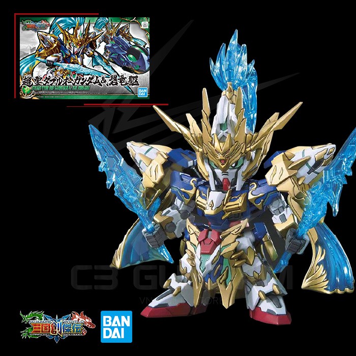 MÔ HÌNH LẮP RÁP SD TAM QUỐC SANGOKU SOKETSUDEN ZHAOYUN 00 GUNDAM & BILONGQU - TRIỆU VÂN SDSS BANDAI GUNDAM