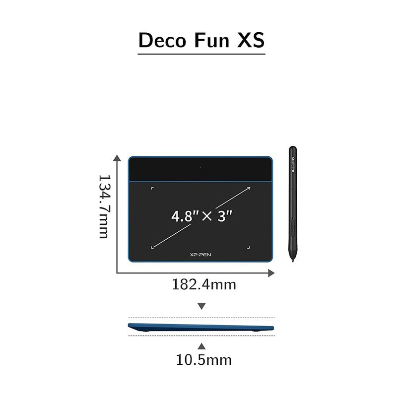 XP-PEN DECO FUN XS ĐỒ HỌA KỸ THUẬT SỐ MÁY TÍNH BẢNG 4 INCH CHO VẼ OSU GIÁO DỤC TRỰC TUYẾN HỖ TRỢ ANDROID MAC LINUX...