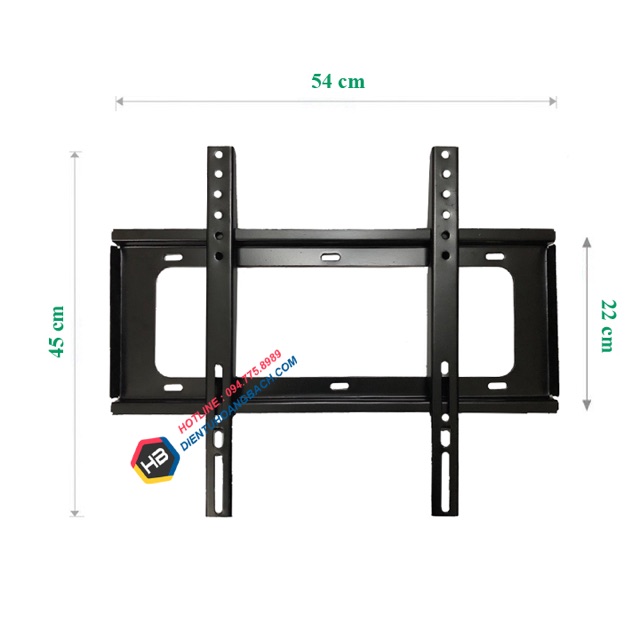 Giá treo tivi thẳng sát tường 43 - 55 inch - Hàng thép dầy