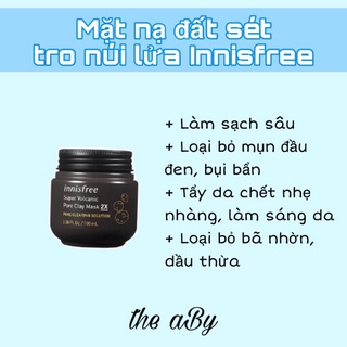  Mặt nạ đất sét tro núi lửa INNISFREE Super Volcanic Pore Clay Mask 2x