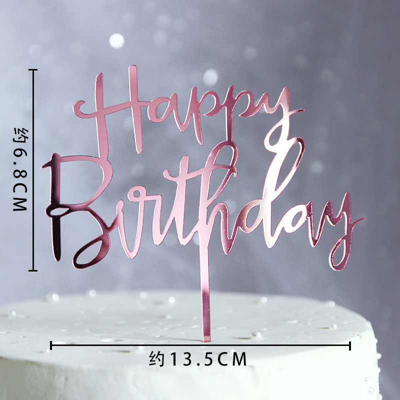 Set 10 que cắm kiểu chữ Happy Birthday với 20 kiểu tùy chọn
