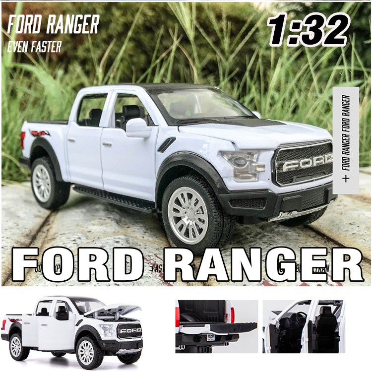 Mô hình xe ô tô offroad Ford Ranger 1:32 xe bằng kim loại mô hình trưng bày hoặc đồ chơi trẻ em