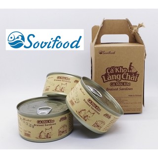 3 hộp Cá mòi kho Làng Chài đóng hộp thanh trùng 200g