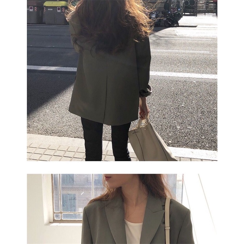 Áo khoác dáng rộng thời trang kiểu Anh cho nữ