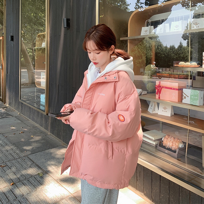 Áo phao béo phong cách hàn quốc, áo khoác có mũ unisex