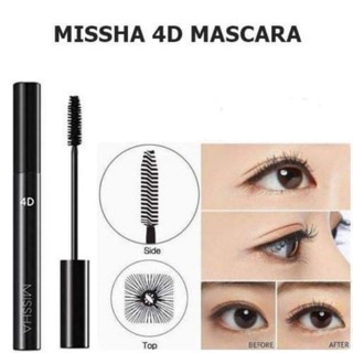 Mascara Missha 4D Chống Thấm Nước Lâu Trôi Chuốt Dài Mi 4g