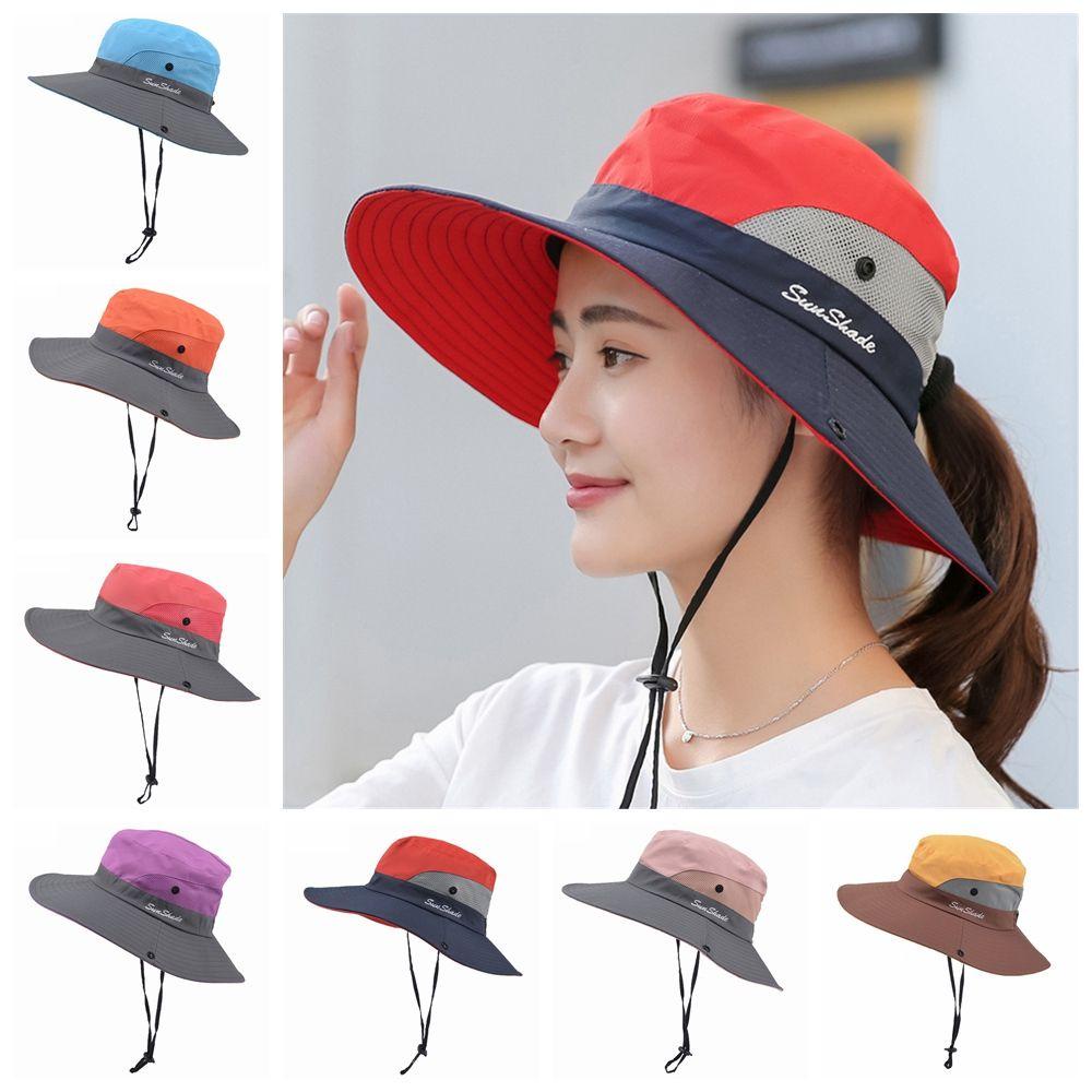 ME Mũ Rộng Vành Chống Tia UV Thời Trang Đi Biển Cho Nữ