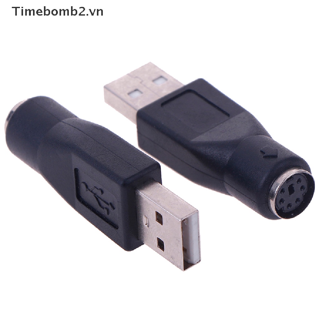 Set 2 Bộ Chuyển Đổi Cổng USB Sang Cổng USB Cho Bàn Phím Máy Tính