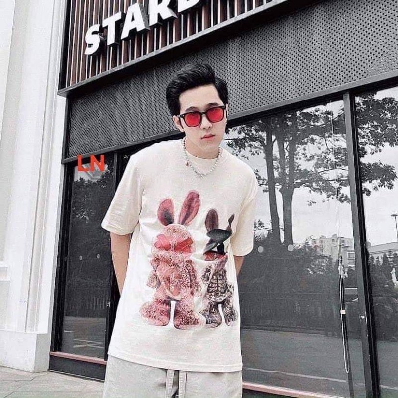 Áo phông 2 thỏ mắt X chữ C TH6