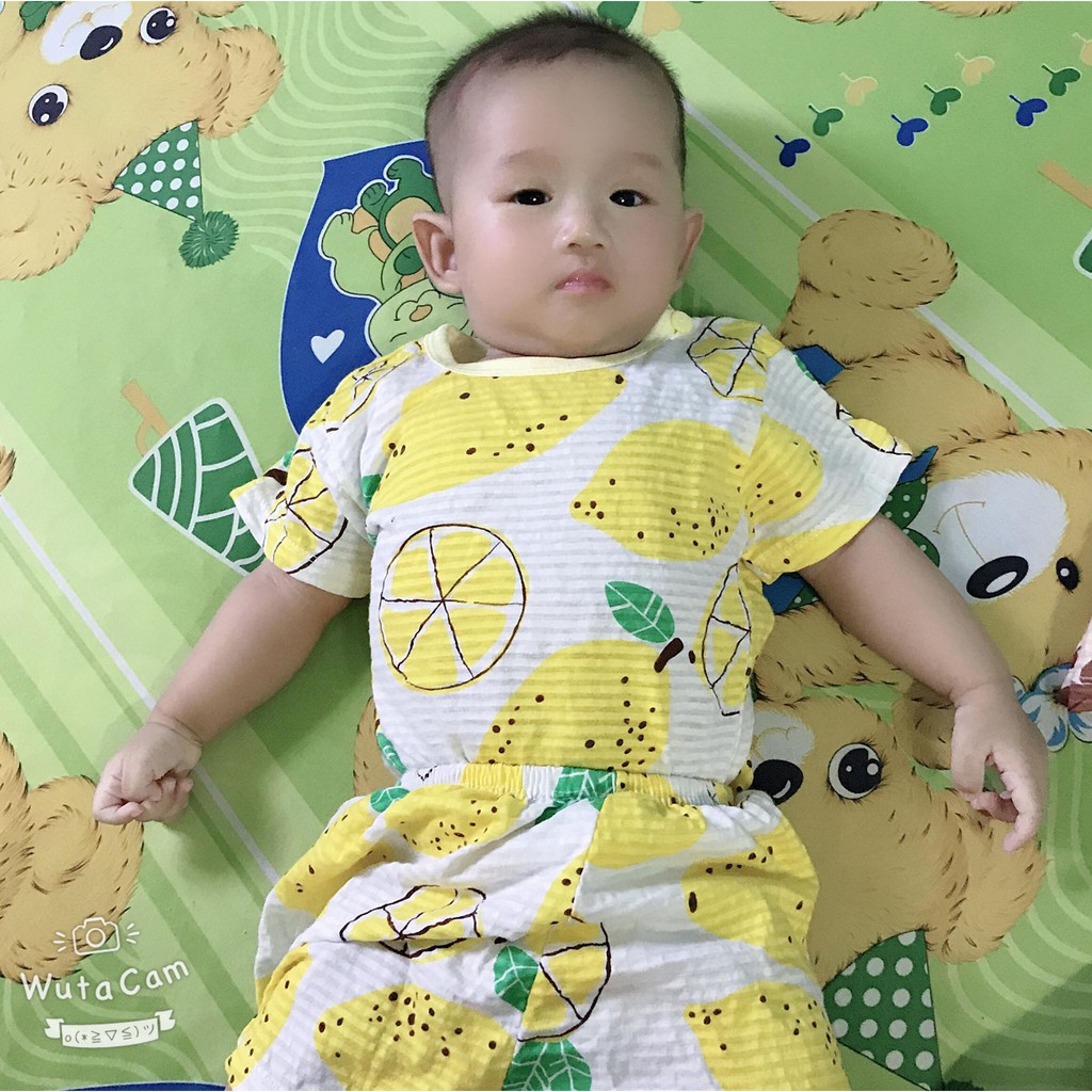 HÀNG LOẠI 1 - Bộ cotton sợi tre/ Bộ Sợi tre cộc tay cho bé trai bé gái