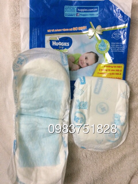 Miếng lót sơ sinh, nb1- Bobby-huggies 10m/1 gói