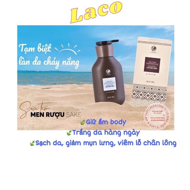 Sữa Tắm Trắng Da Sake Giảm Mụn Lưng ,Giảm Viêm Lỗ Chân Lông 290g | BigBuy360 - bigbuy360.vn