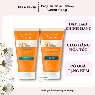 Kem chống nắng Avene Cleanance SPF50+ 50ml / Avene Dry Touch Fluide SPF50+ 50ml - Kem chống nắng cho da dầu, nhạy cảm
