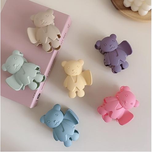 Kẹp tóc càng cua (gấp tóc) hình gấu nhiều màu xinh xắn DTonline (ngẫu nhiên) GAUVEST