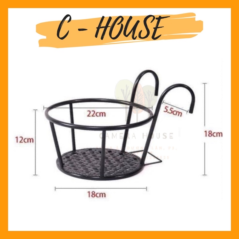 Giá đỡ - kệ treo ban công size 18-22cm bằng sắt dày chịu lực cao, giúp tiết kiệm không gian sống