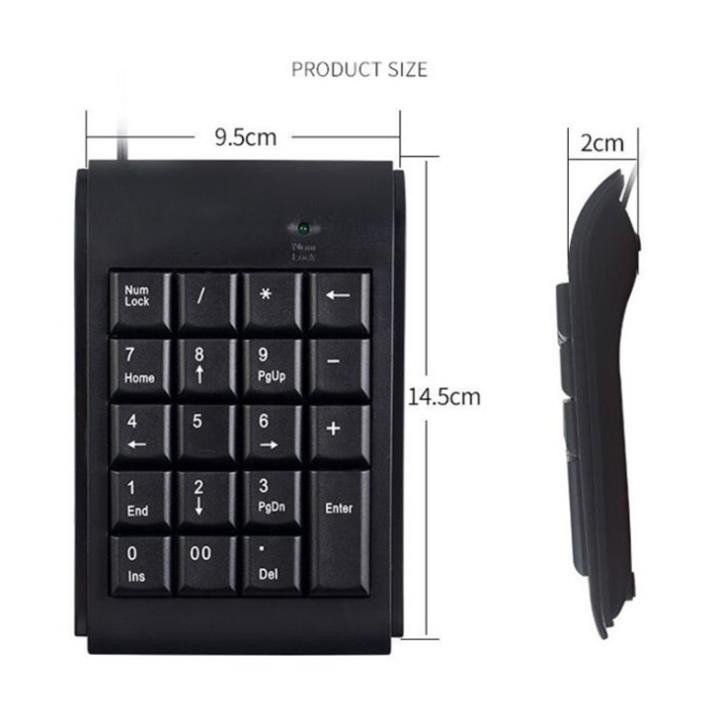 Bàn Phím Số Rời Numpad , bàn phím số mini Mẫu 1