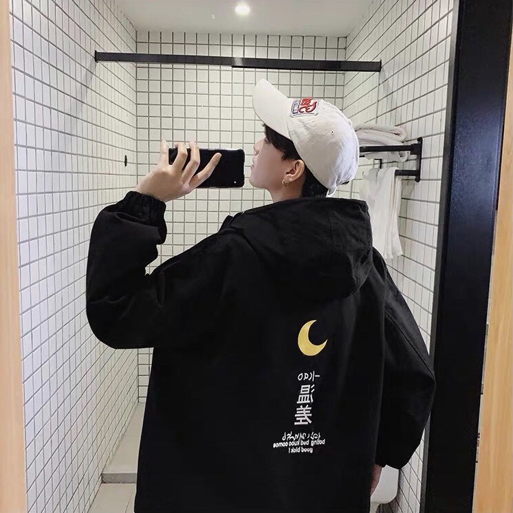 [Mã WASKT304 giảm 15% tối đa 30K đơn 99K] Áo khoác dù unisex form rộng KAO, nam nữ ulzzang WIND