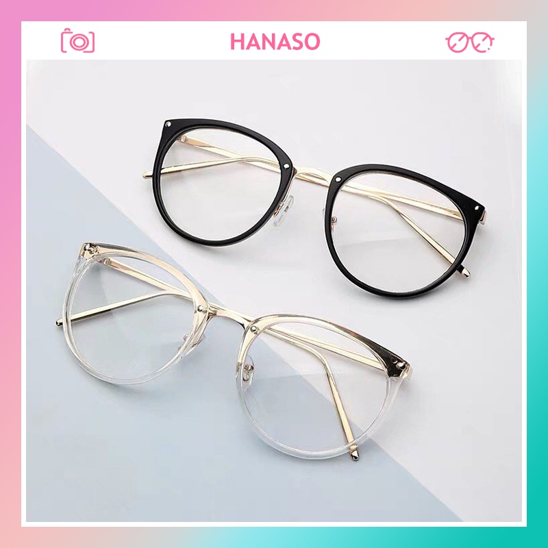 Mắt kính gọng cận thời trang nữ mắt mèo cá tính Hottrend 2022 phong cách Hàn Quốc chống tia bức xạ và ánh sáng xanh 019