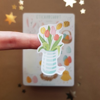 Sticker Sheet - Easter - Chuyên dán sổ | Bullet Journal Stickers, Decorative Sticker, Easter Sticker, Spring Sticker
