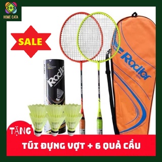 Vợt Cầu Lông Rodler Crom 2 chiếc Siêu Nhẹ - Siêu Bền tặng 6 quả cầu